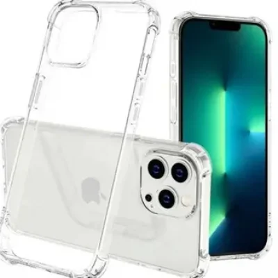 Inspiring & Living TPU Clear Shockproof Bumper Back Case Cover for iPhone 12 Pro
