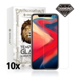 10 Packs Tempered Glass Screen Protector For iPhone X / XS / 11 Pro (Diamond Glass & Japan Glue Upgrade)