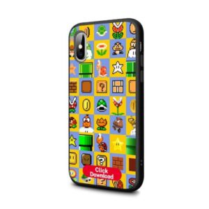 Bumper Blend Color Shockproof Case with Pattern for iPhone XR